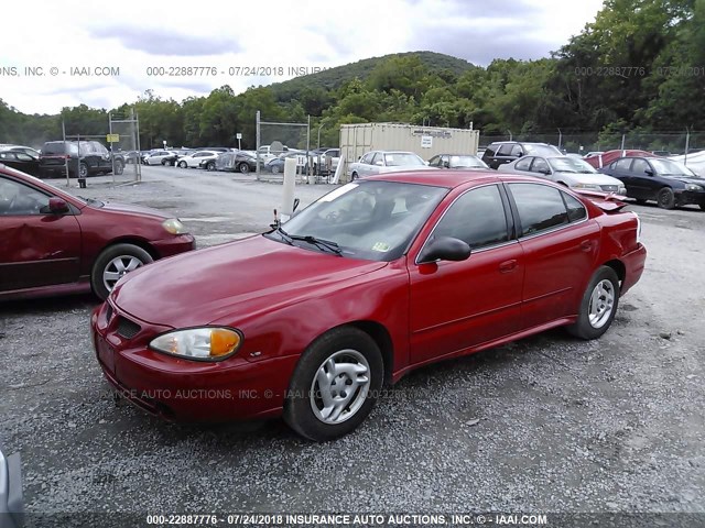 1G2NF52E74C254971 - 2004 PONTIAC GRAND AM SE1 RED photo 2