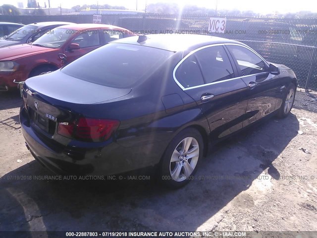 WBAXH5C50CDW07604 - 2012 BMW 528 XI BLACK photo 4