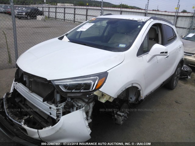 KL4CJCSBXHB040204 - 2017 BUICK ENCORE ESSENCE WHITE photo 2