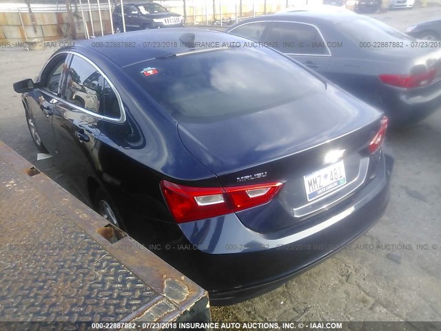 1G1ZC5ST2GF285920 - 2016 CHEVROLET MALIBU LS BLUE photo 3