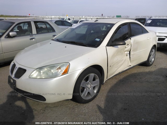 1G2ZG57B794130360 - 2009 PONTIAC G6 WHITE photo 2