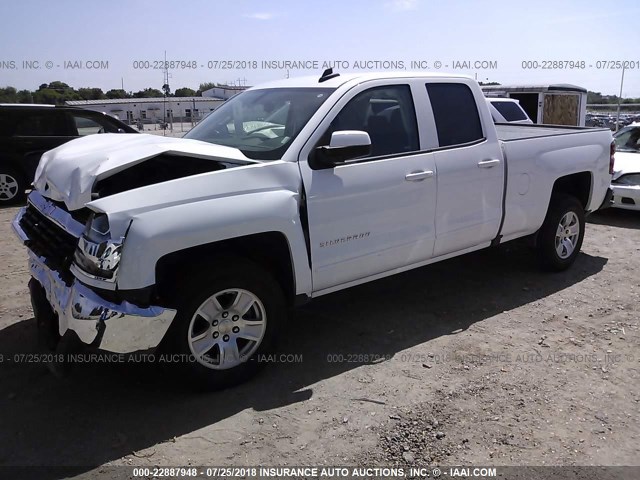 1GCRCREH0JZ159373 - 2018 CHEVROLET SILVERADO C1500 LT WHITE photo 2