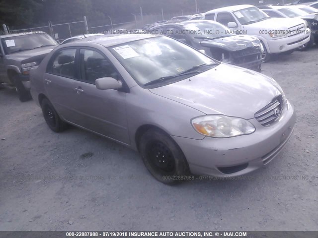 1NXBR32E33Z087247 - 2003 TOYOTA COROLLA CE/LE/S Champagne photo 1