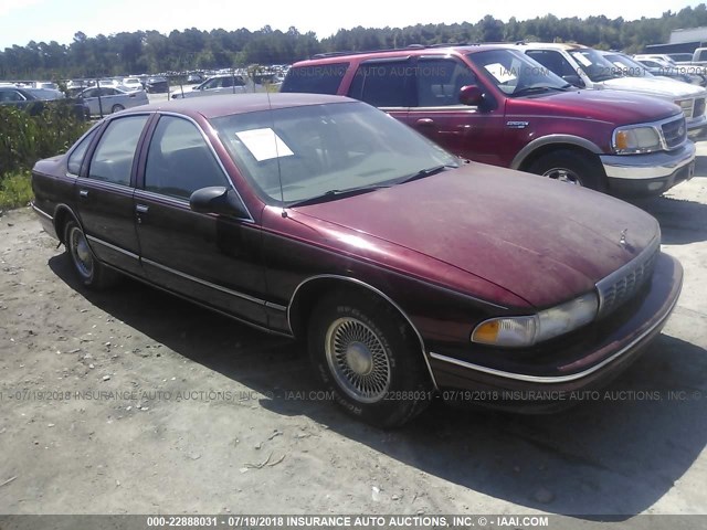 1G1BL52P8TR127241 - 1996 CHEVROLET CAPRICE / IMPALA CLASSIC/SS RED photo 1