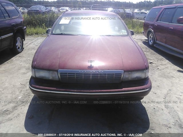 1G1BL52P8TR127241 - 1996 CHEVROLET CAPRICE / IMPALA CLASSIC/SS RED photo 6