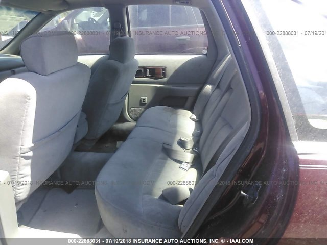 1G1BL52P8TR127241 - 1996 CHEVROLET CAPRICE / IMPALA CLASSIC/SS RED photo 8