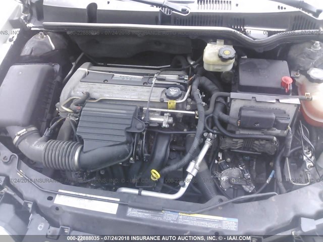 1G8AJ52F94Z196211 - 2004 SATURN ION LEVEL 2 WHITE photo 10
