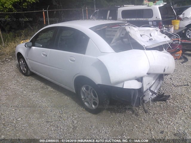 1G8AJ52F94Z196211 - 2004 SATURN ION LEVEL 2 WHITE photo 3