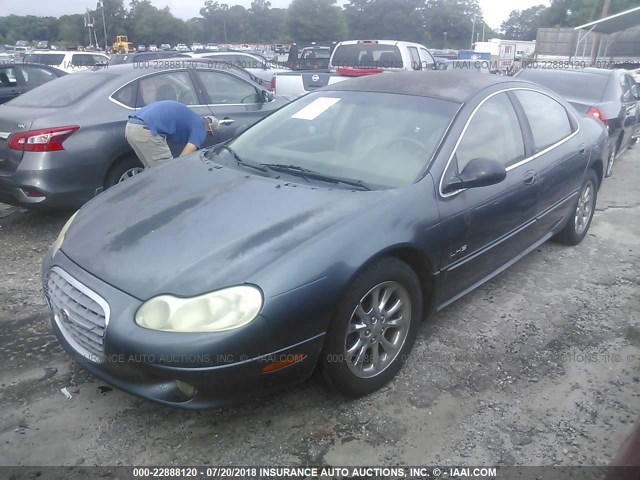 2C3HC56G61H536884 - 2001 CHRYSLER LHS BLUE photo 2