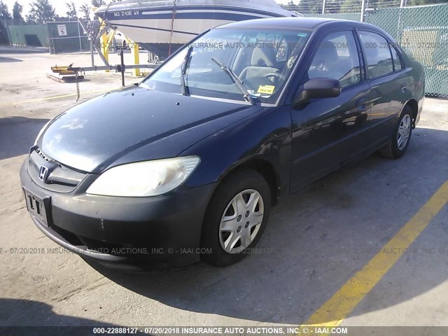 2HGES16355H632634 - 2005 HONDA CIVIC DX VP Qara foto 2