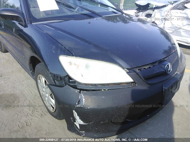 2HGES16355H632634 - 2005 HONDA CIVIC DX VP Qara foto 6
