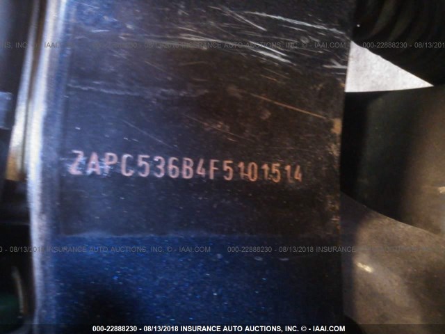 ZAPC536B4F5101514 - 2015 VESPA PRIMAVERA 50 4V IE BLUE photo 10