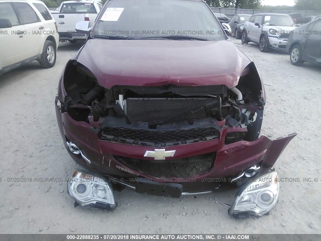 2CNALFEW1A6387576 - 2010 CHEVROLET EQUINOX LTZ MAROON photo 6