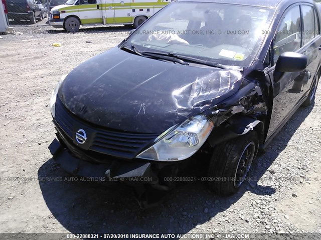 3N1CC1AP2AL402549 - 2010 NISSAN VERSA S/SL BLACK photo 6