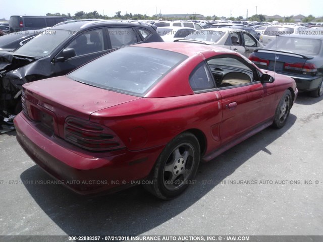 1FALP42D2SF209214 - 1995 FORD MUSTANG COBRA SVT RED photo 4