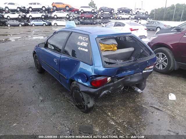 2S2AB21H816603954 - 2001 SUZUKI SWIFT GA/GL BLUE photo 3