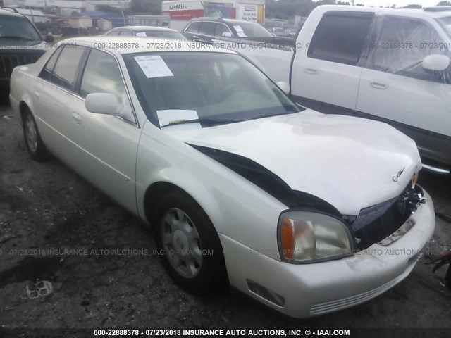 1G6KD54Y22U154900 - 2002 CADILLAC DEVILLE WHITE photo 1