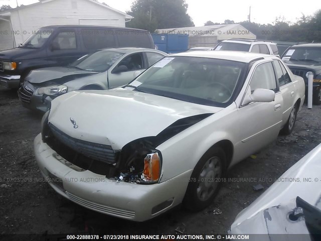 1G6KD54Y22U154900 - 2002 CADILLAC DEVILLE WHITE photo 2