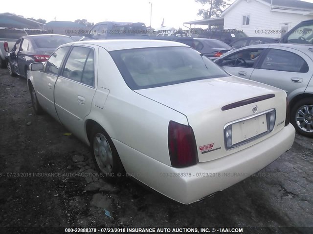 1G6KD54Y22U154900 - 2002 CADILLAC DEVILLE WHITE photo 3