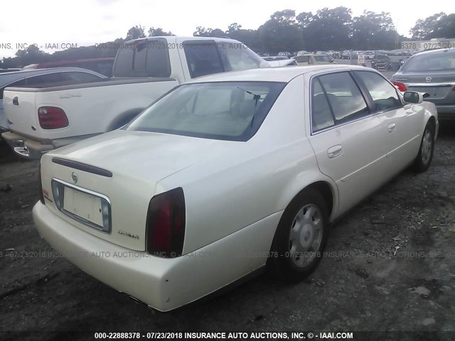 1G6KD54Y22U154900 - 2002 CADILLAC DEVILLE WHITE photo 4