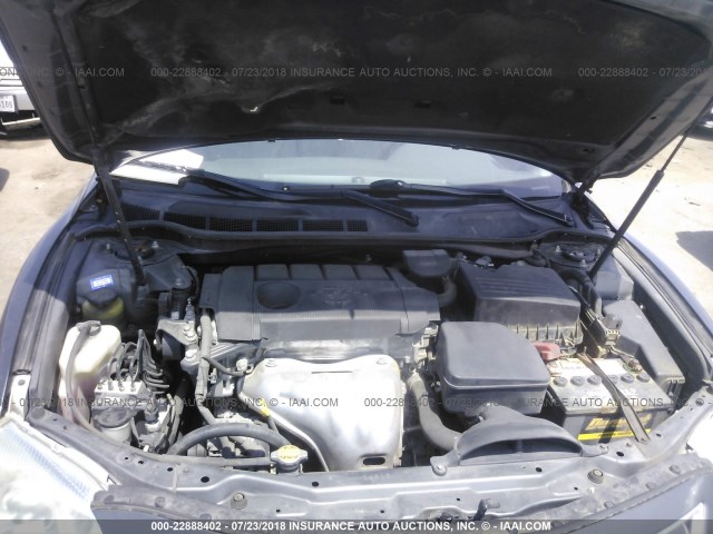 4T1BF3EK0BU223701 - 2011 TOYOTA CAMRY SE/LE/XLE GRAY photo 10