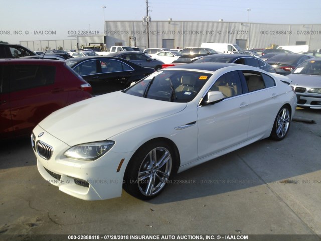 WBA6A0C54DDZ04380 - 2013 BMW 640 I WHITE photo 2