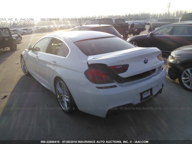 WBA6A0C54DDZ04380 - 2013 BMW 640 I WHITE photo 3