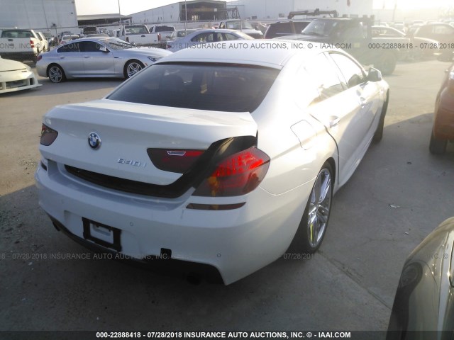 WBA6A0C54DDZ04380 - 2013 BMW 640 I WHITE photo 4