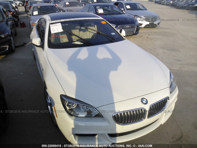 WBA6A0C54DDZ04380 - 2013 BMW 640 I WHITE photo 6