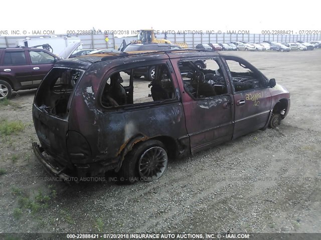 1C4GP64LXYB687487 - 2000 CHRYSLER TOWN & COUNTRY LIMITED RED photo 4