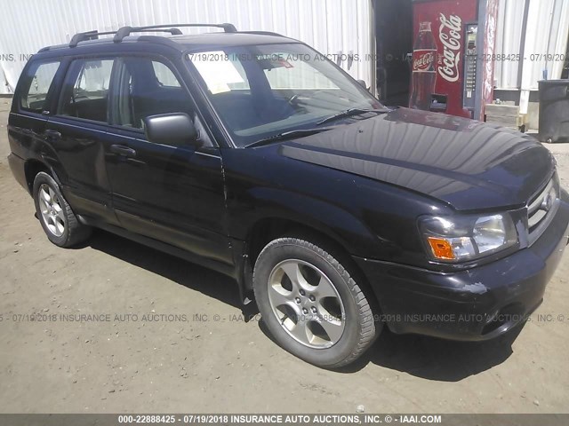 JF1SG65623H760267 - 2003 SUBARU FORESTER 2.5XS შავი ფოტო 1