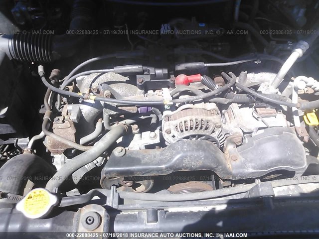 JF1SG65623H760267 - 2003 SUBARU FORESTER 2.5XS შავი ფოტო 10