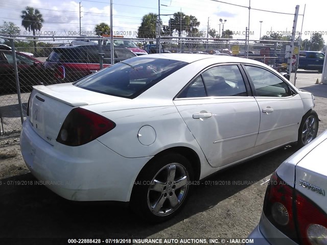 1G2ZH58N774242580 - 2007 PONTIAC G6 GT WHITE photo 4