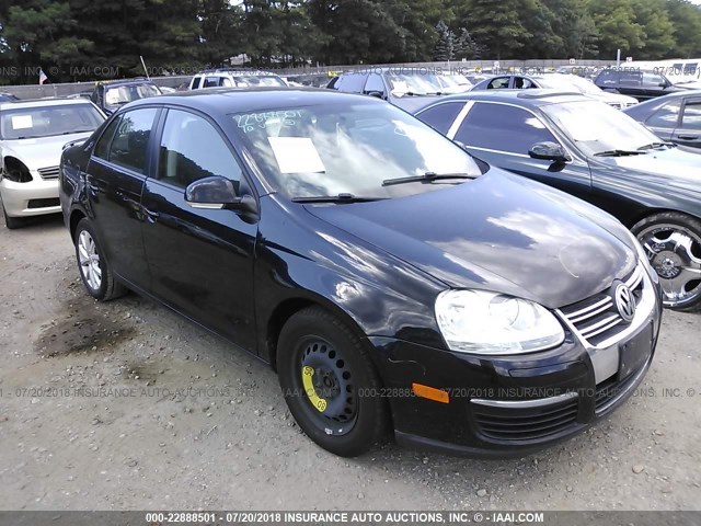 3VWRZ7AJ1AM122066 - 2010 VOLKSWAGEN JETTA SE/SEL BLACK photo 1