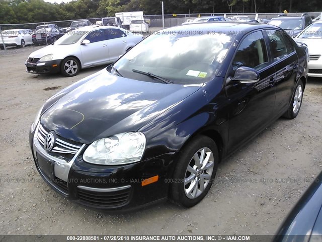 3VWRZ7AJ1AM122066 - 2010 VOLKSWAGEN JETTA SE/SEL BLACK photo 2