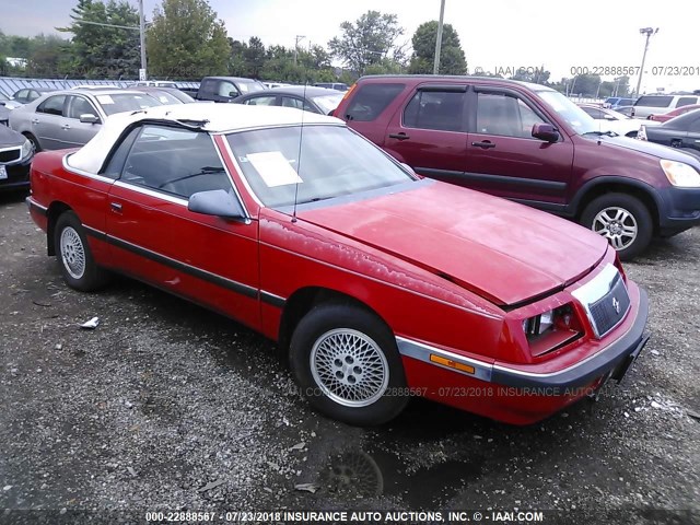 1C3XJ45KXKG239289 - 1989 CHRYSLER LEBARON 红色 照片 1