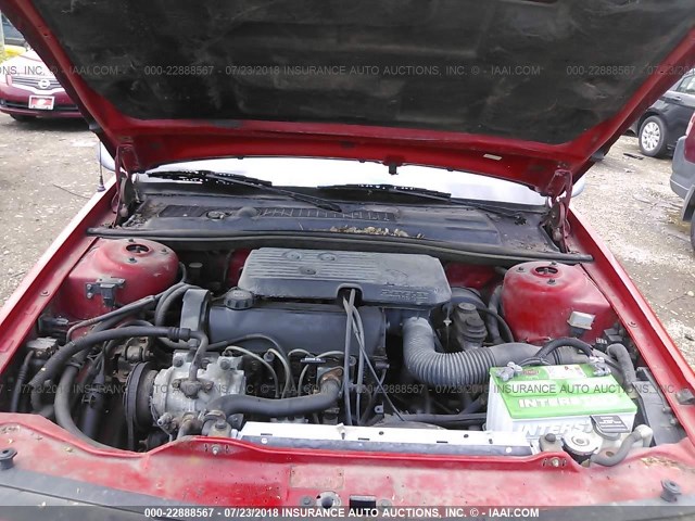 1C3XJ45KXKG239289 - 1989 CHRYSLER LEBARON 红色 照片 10