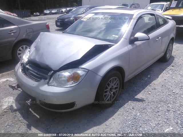 1G1AL15F167701153 - 2006 CHEVROLET COBALT LT SILVER photo 2