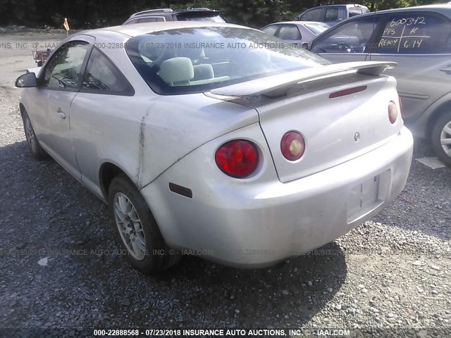 1G1AL15F167701153 - 2006 CHEVROLET COBALT LT SILVER photo 3