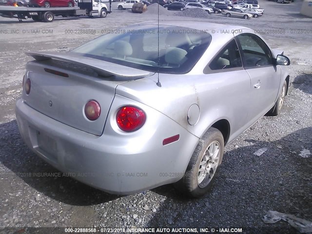 1G1AL15F167701153 - 2006 CHEVROLET COBALT LT ვერცხლისფერი ფოტო 4