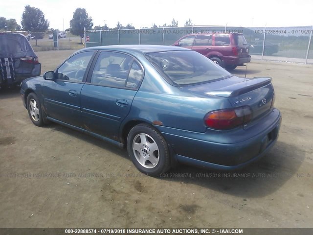 1G1NE52J12M590661 - 2002 CHEVROLET MALIBU LS GREEN photo 3