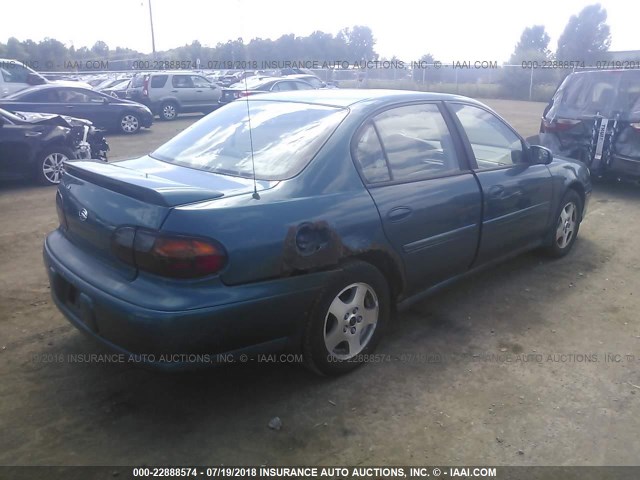 1G1NE52J12M590661 - 2002 CHEVROLET MALIBU LS GREEN photo 4