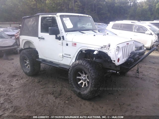 1J4AA2D12BL556158 - 2011 JEEP WRANGLER SPORT WHITE photo 1