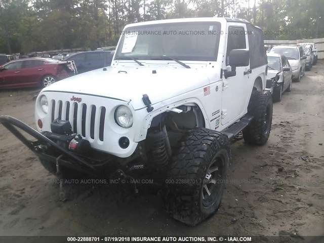 1J4AA2D12BL556158 - 2011 JEEP WRANGLER SPORT WHITE photo 2