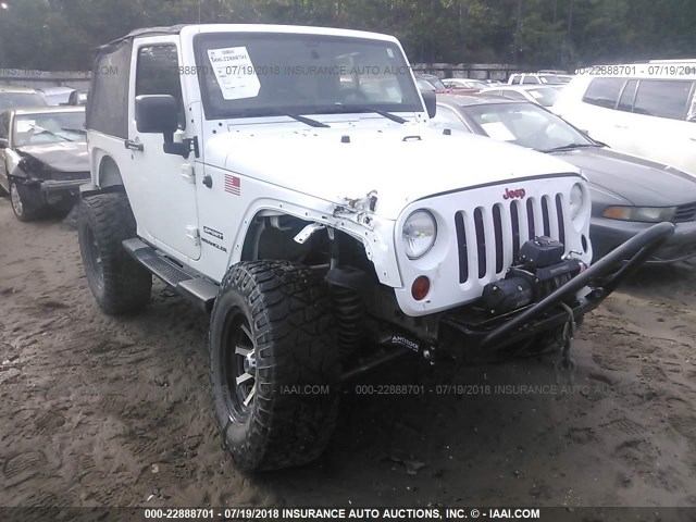 1J4AA2D12BL556158 - 2011 JEEP WRANGLER SPORT WHITE photo 6