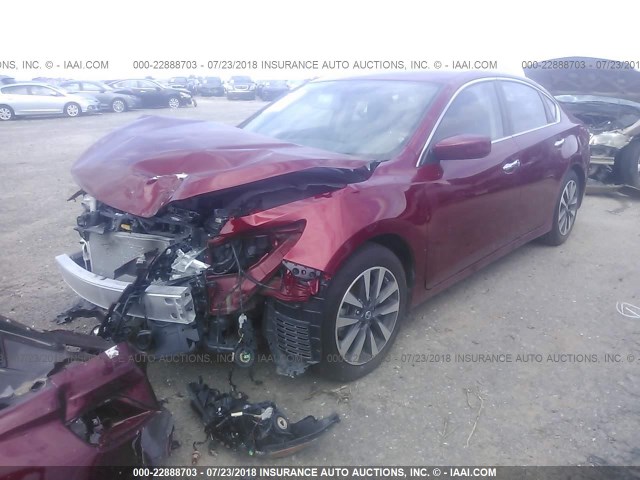 1N4AL3AP2HC275717 - 2017 NISSAN ALTIMA 2.5/S/SV/SL/SR MAROON photo 2