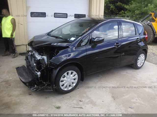 3N1CE2CP7GL405212 - 2016 NISSAN VERSA NOTE S/S PLUS/SV/SL/SR BLACK photo 2