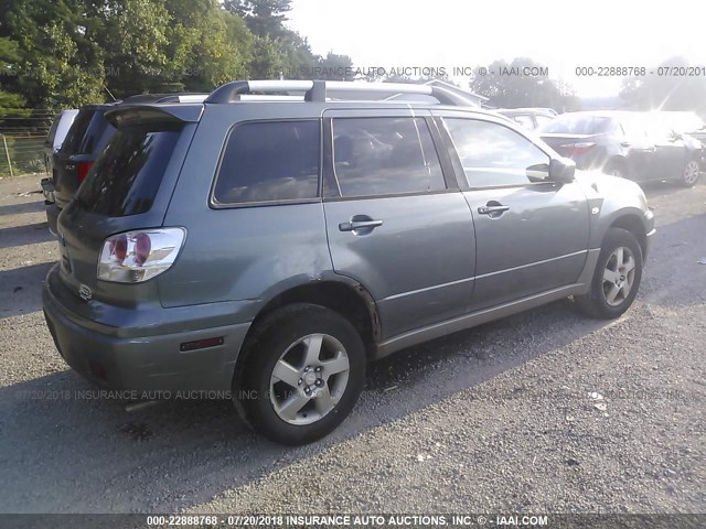 JA4LX41G53U074968 - 2003 MITSUBISHI OUTLANDER XLS GRAY photo 4