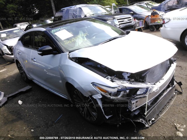 1N4AA6AP7JC363126 - 2018 NISSAN MAXIMA 3.5S/SV/SL/SR/PLAT SILVER photo 1