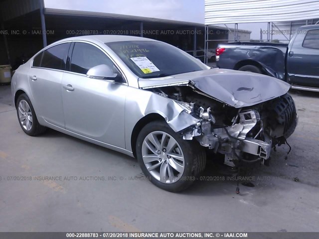 2G4GK5EX3G9161191 - 2016 BUICK REGAL SILVER photo 1